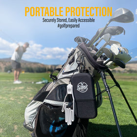 Steez Golf Accessory Case uses hard EVA foam to guard valuables.