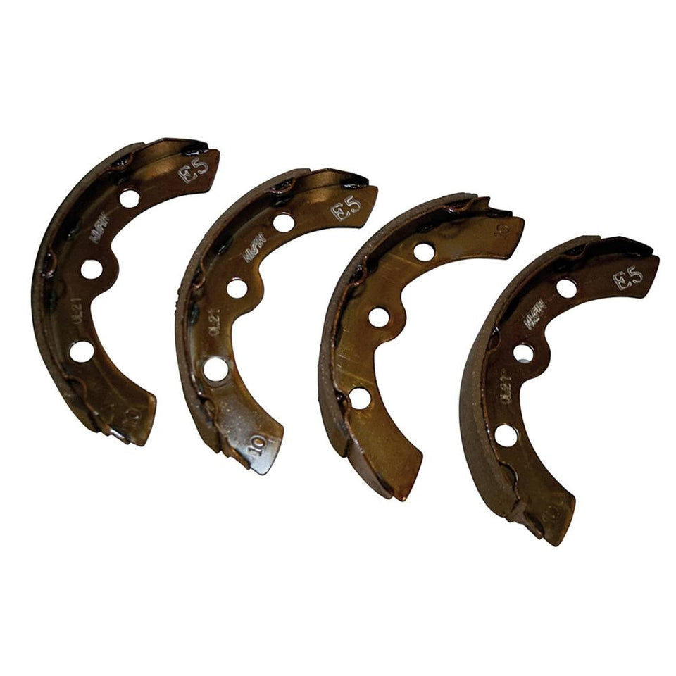 Stens brake shoe kit for Club Car DS and Carryall; non-asbestos, ready replacement.