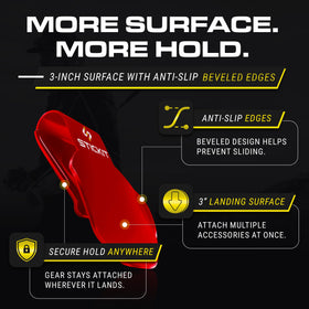 STICKIT fits cart, stand, and carry bags for universal use