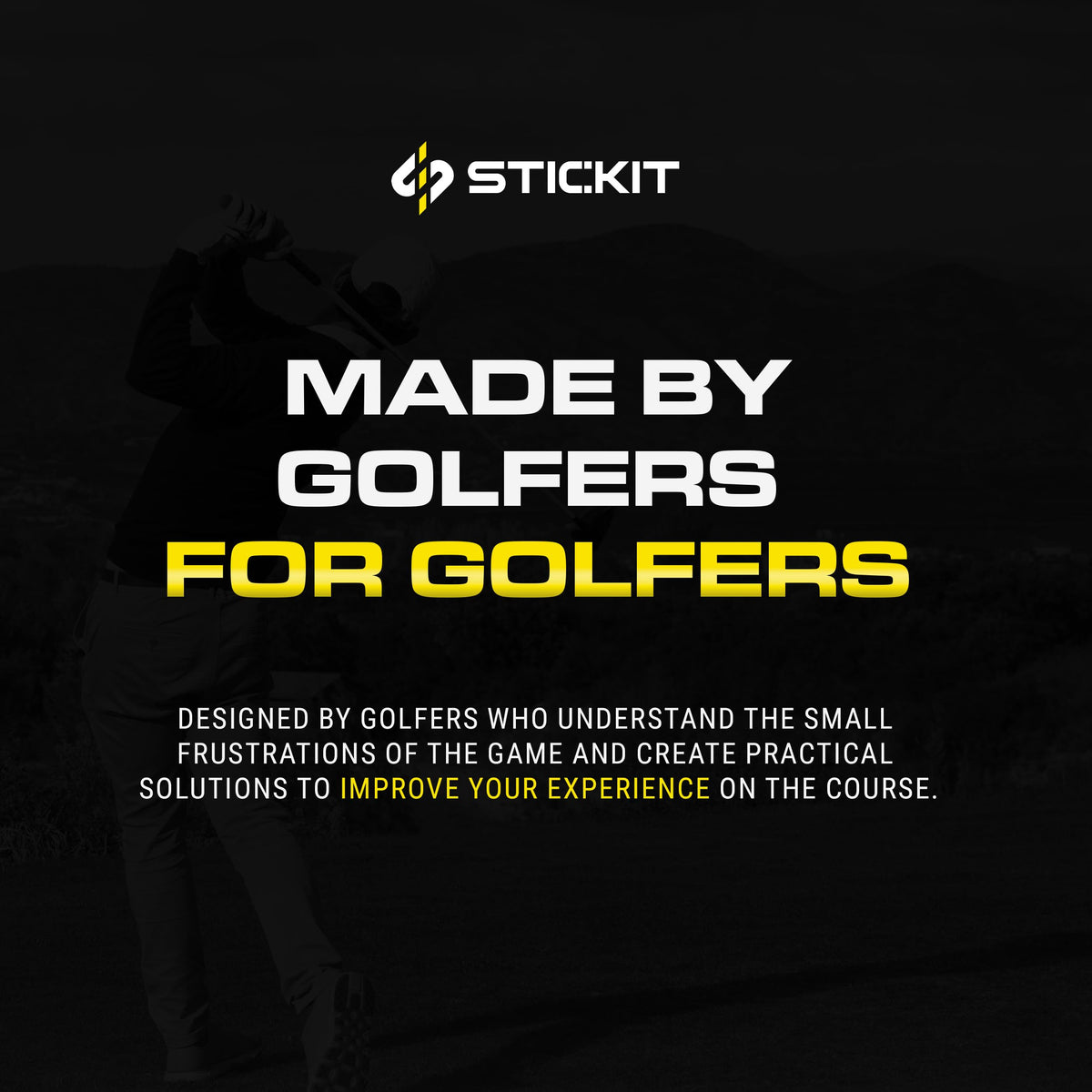 STICKIT keeps golf accessories organized for faster setup