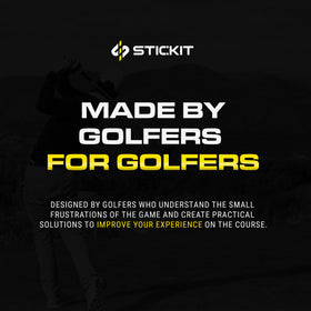 STICKIT keeps golf accessories organized for faster setup