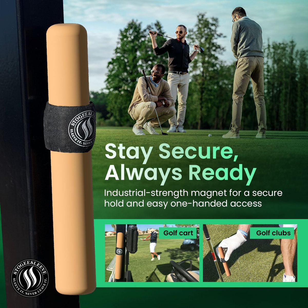 StogeeSleeve all-in-one function keeps gear accessible during outdoor activities.