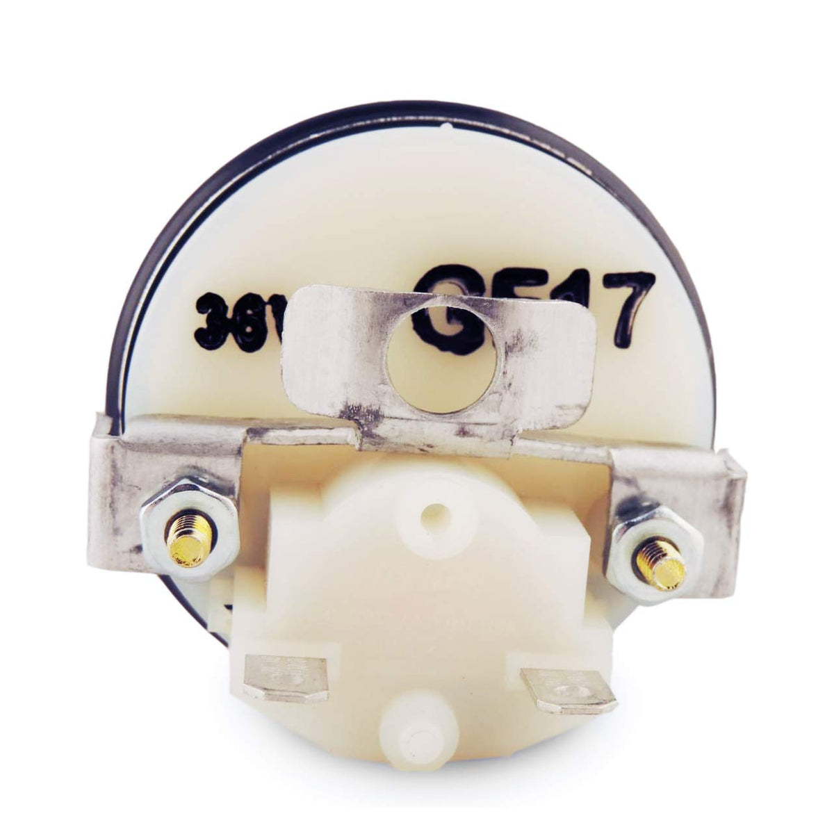 Stone River 36V meter dash mounting demonstrates snug 52 mm hole fit.