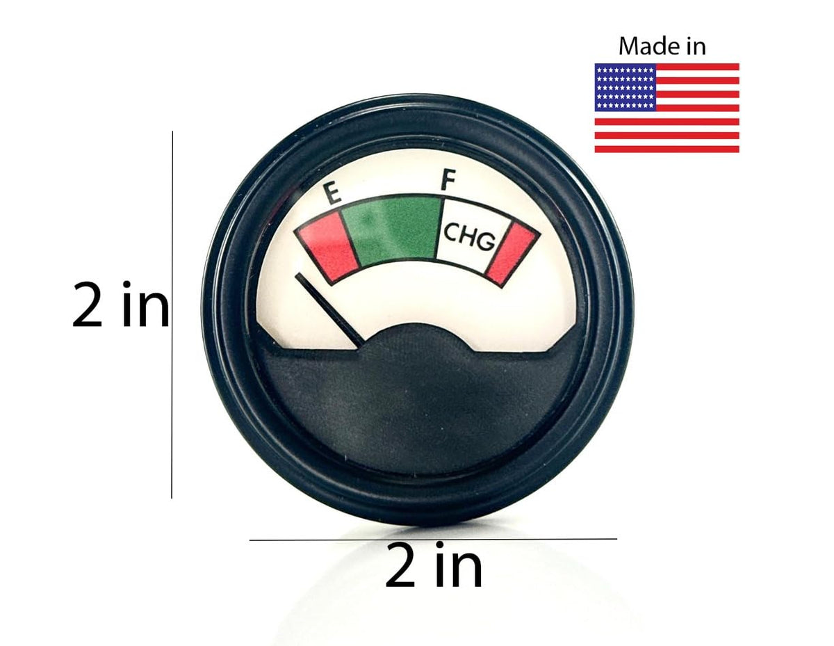 Stone River Golf Cart Meter color indicators display charge status at a glance.