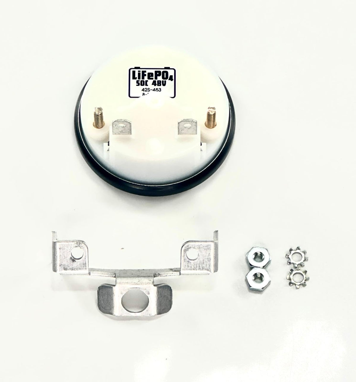 Stone River Golf Cart Meter mounted in a standard 52 mm dash hole for many carts.