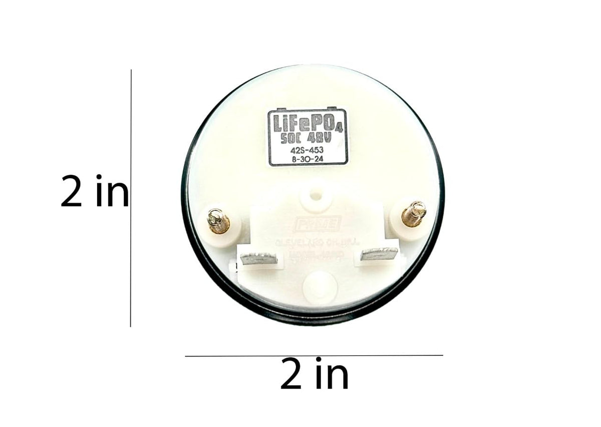 Stone River Golf Cart Meter rear blade connectors enable simple wiring.