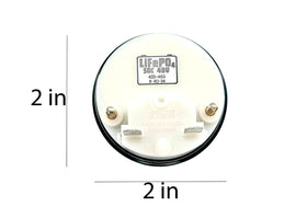 Stone River Golf Cart Meter rear blade connectors enable simple wiring.
