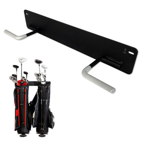 StoreYourBoard BLAT wall mount with two hooks holding golf bags for quick access