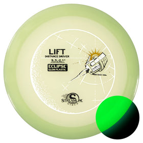 Streamline Discs Eclipse Glow 2.0 Lift during flight shows straight distance control