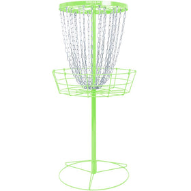 Streamline Discs Lite Basket lime overview, a portable practice target for disc golf.