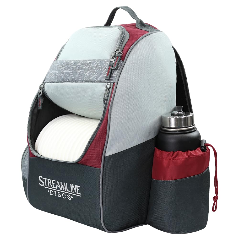 Upper compartment filled with extra discs illustrating expanded capacity on the go.