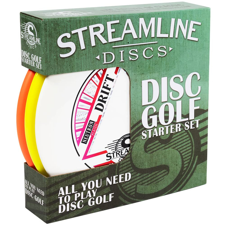 Streamline Discs Starter Set box with three premium discs for beginners and gifts