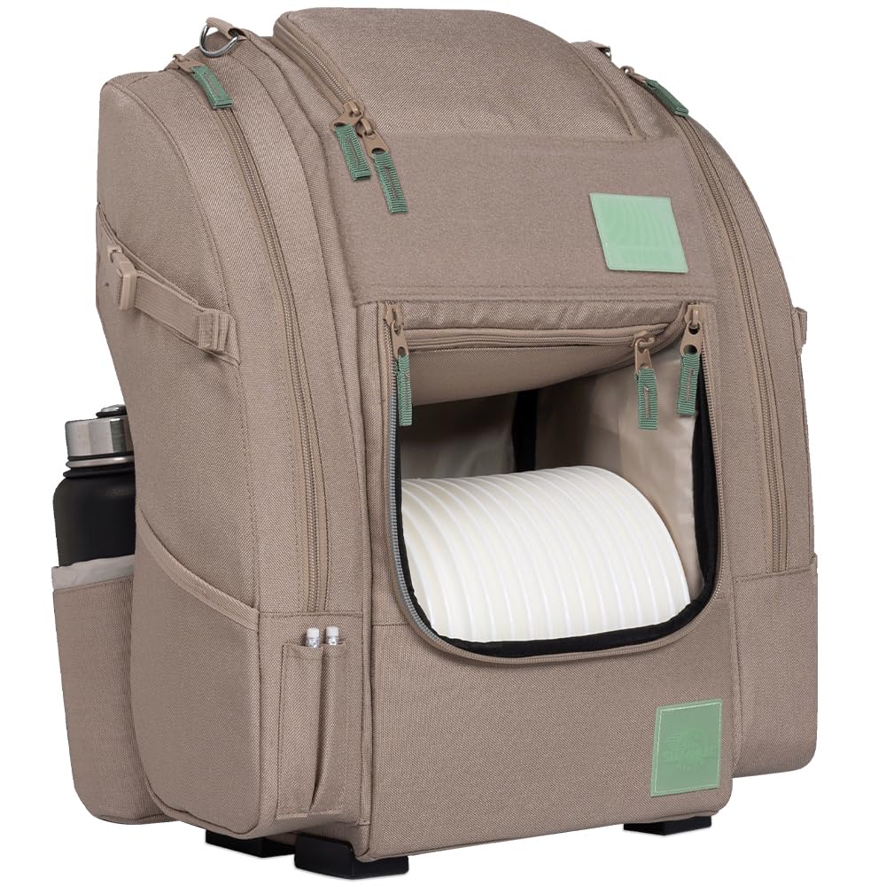 Voyager backpack side view showing bottle holders and side pockets for gear