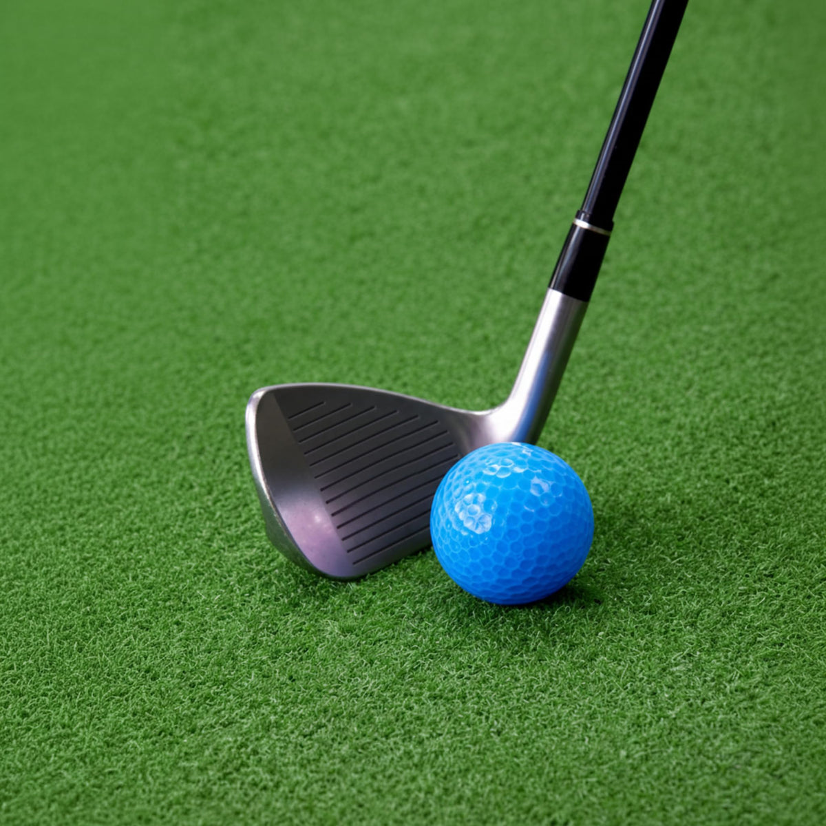 StrikeEdge light-blue balls on putting greens boost visibility for accurate putts.