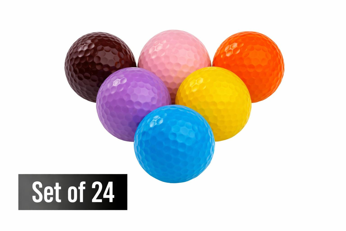 StrikeEdge yellow golf balls on green improve visibility during practice.