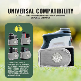 Stripebird 2.0 strap wrapped around a rangefinder showing compact fit
