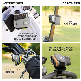 Stripebird 2.0 magnets illustrating ultra-strong hold for the rangefinder