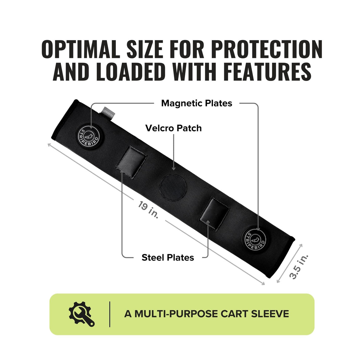 Stripebird color options offer customization for golf bag setup