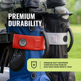 Stripebird red sleeve installs easily and coordinates with bag color