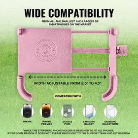 Stripebird hub and push cart mount compatibility expanding on-cart use.