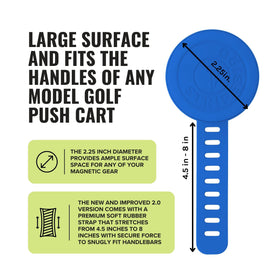 Stripebird magnetic accessory compatibility for pairing with common cart gear.