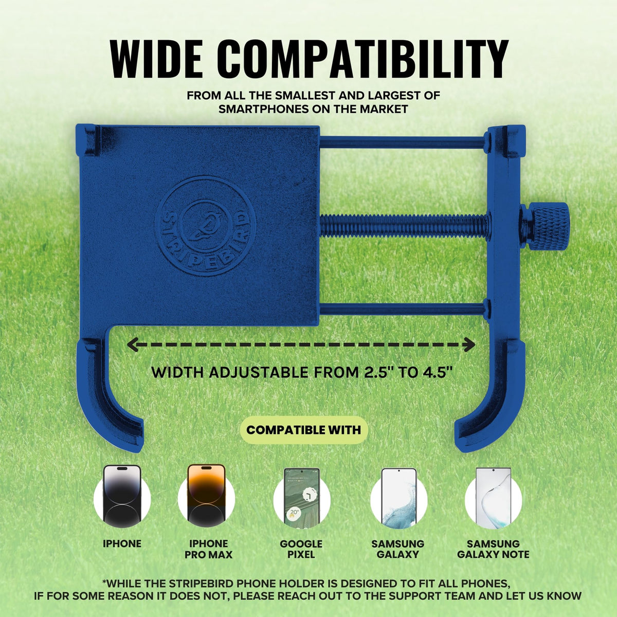 Stripebird magnets attach to irons and hub for versatile use beyond the cart