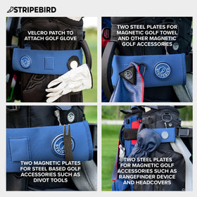 Stripebird magnets and steel plates enable simple accessory attachment.