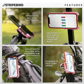 Stripebird with N52 magnets delivering a strong, no-slip grip on metal surfaces.