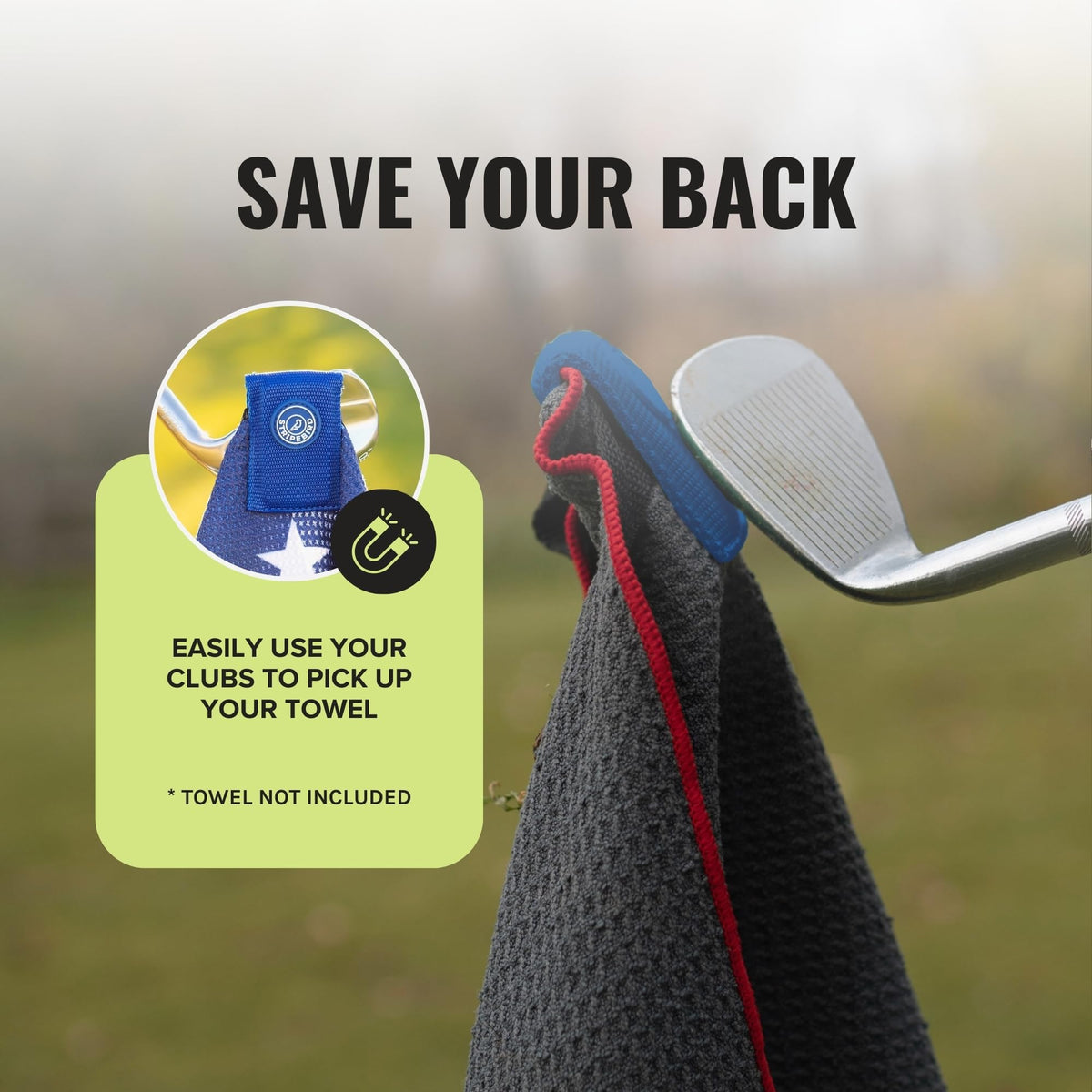 Stripebird clip fits microfiber, cotton, polyester, and nylon towels for versatility.