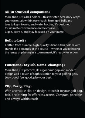 Stroke & Distance compact design fits on bag or belt