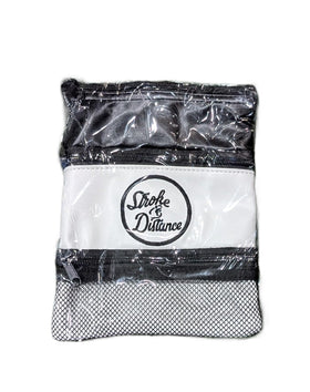 Stroke & Distance SD Golf Pouch durable materials withstand weather and regular rounds.