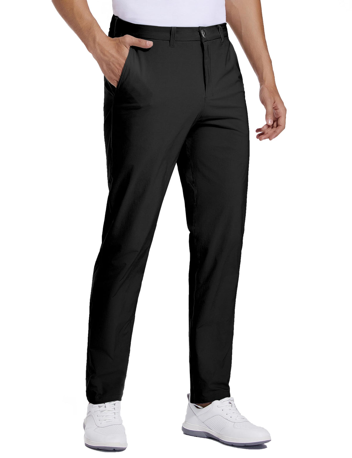 Strweitt golf pants with lightweight stretch for easy movement and all-day comfort.