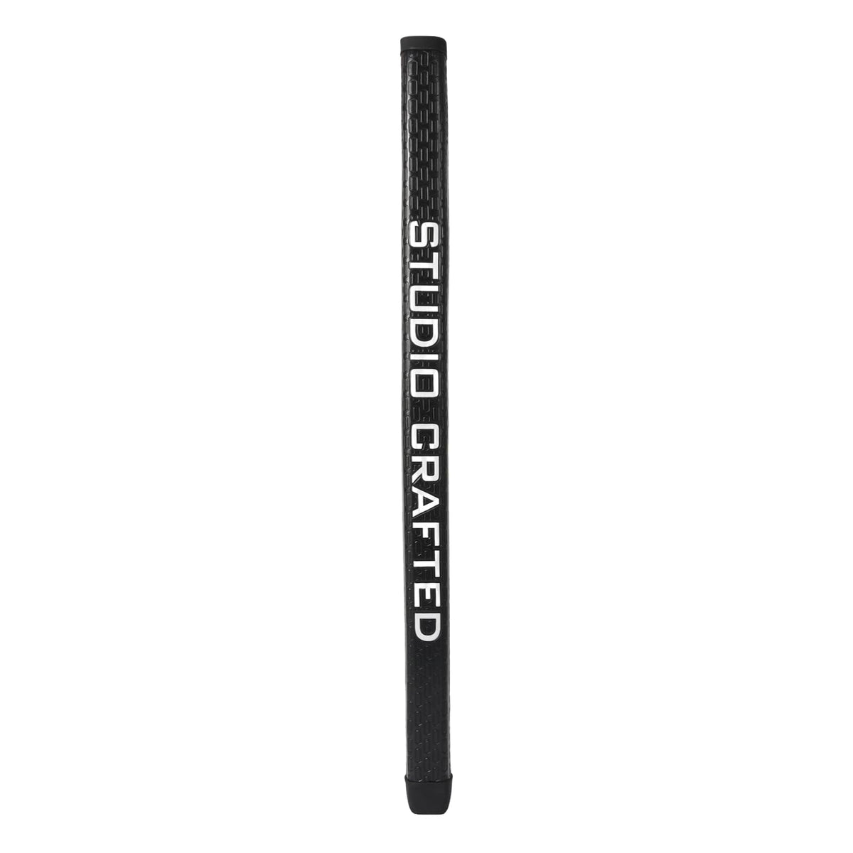 Studio Crafted 0.580 round golf putter grip highlighting precise circumference for consistent grip.