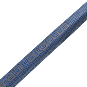 Studio Crafted Long Design Black Golf Putter Grip closeup reveals durable leather feel.