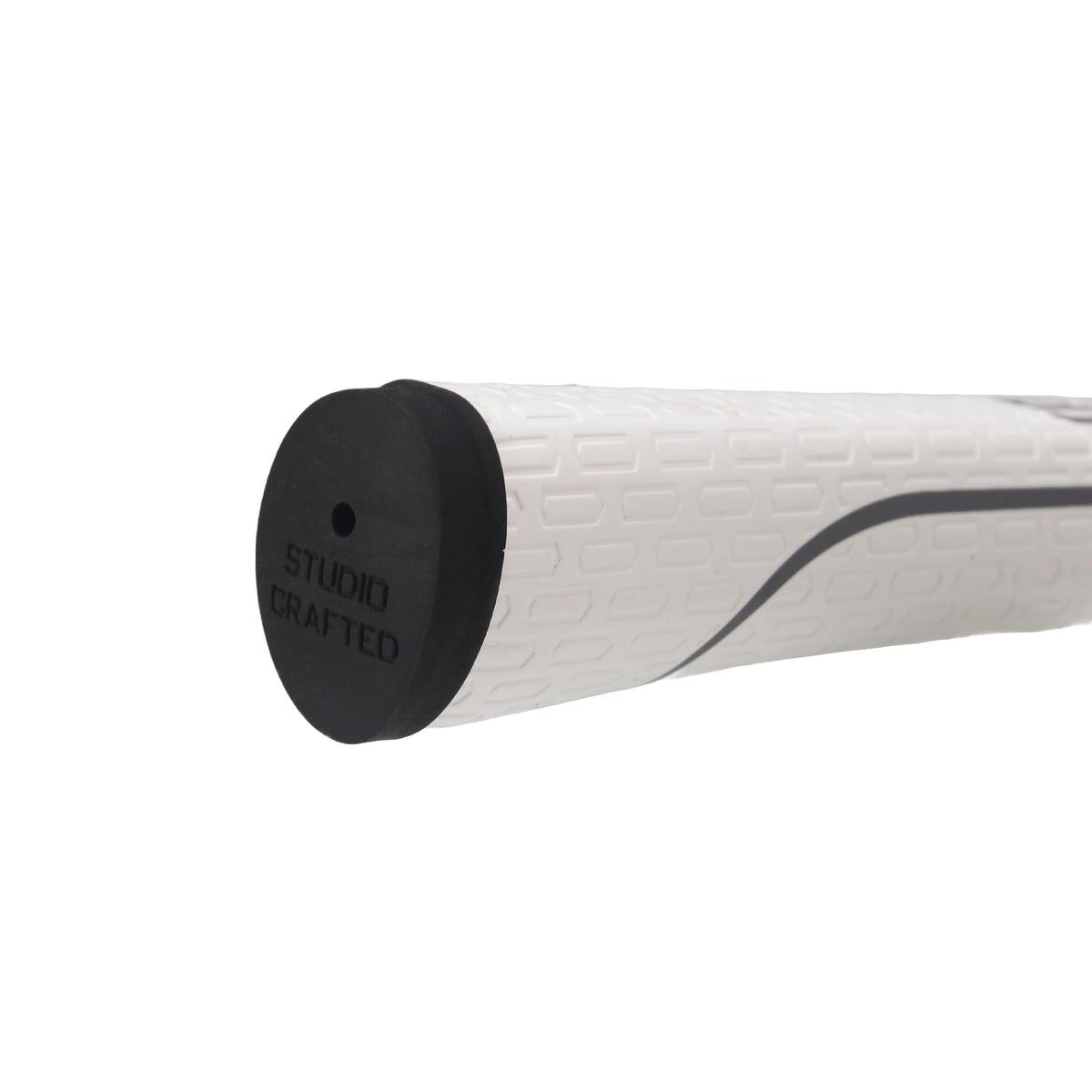 Studio Crafted long-design black putter grip packaging image, easy replacement