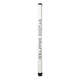Studio Crafted long-design black putter grip side view, streamlined shape for control