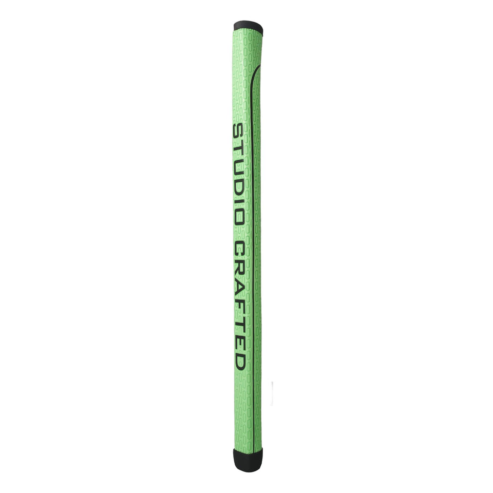 Studio Crafted long-design black putter grip texture for smooth, controlled putts