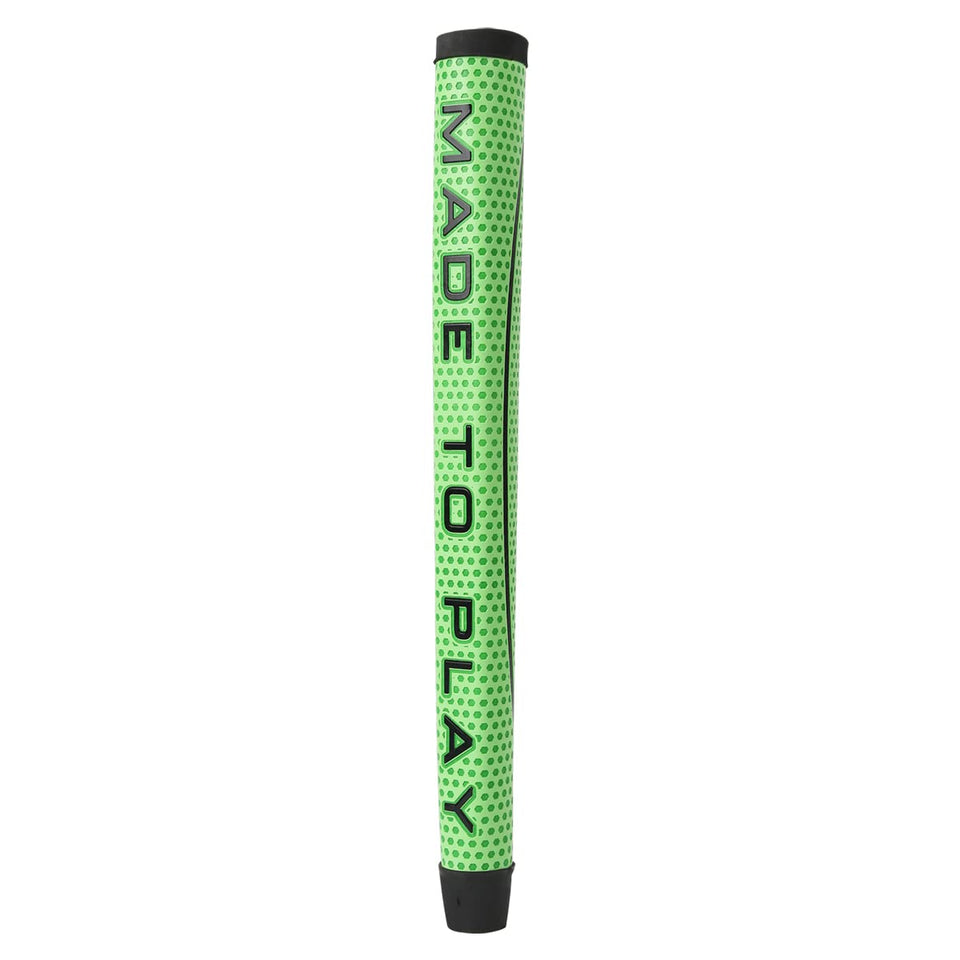 Studio Crafted Matador midsize green grip close-up for stable putter control.