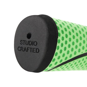 Studio Crafted Matador midsize green grip weighs 88g for light, responsive feel.