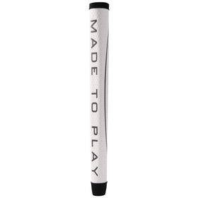 Studio Crafted Matador grip front view in white/black with beehive texture for confident putts