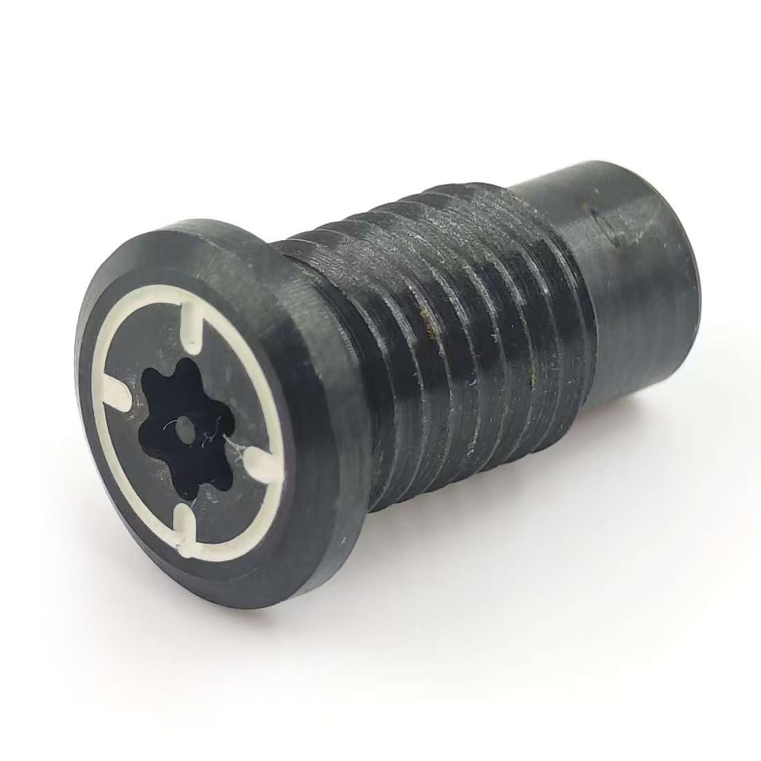 STUDIO CRAFTED one-piece weight screw ships ready to install.