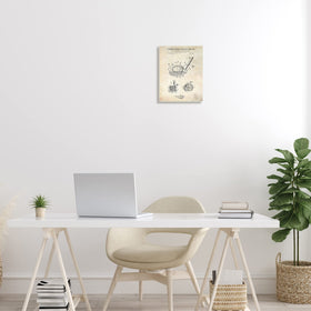 Stupell Golf Club Head design by Karl Hronek, adds vintage blueprint charm to any space