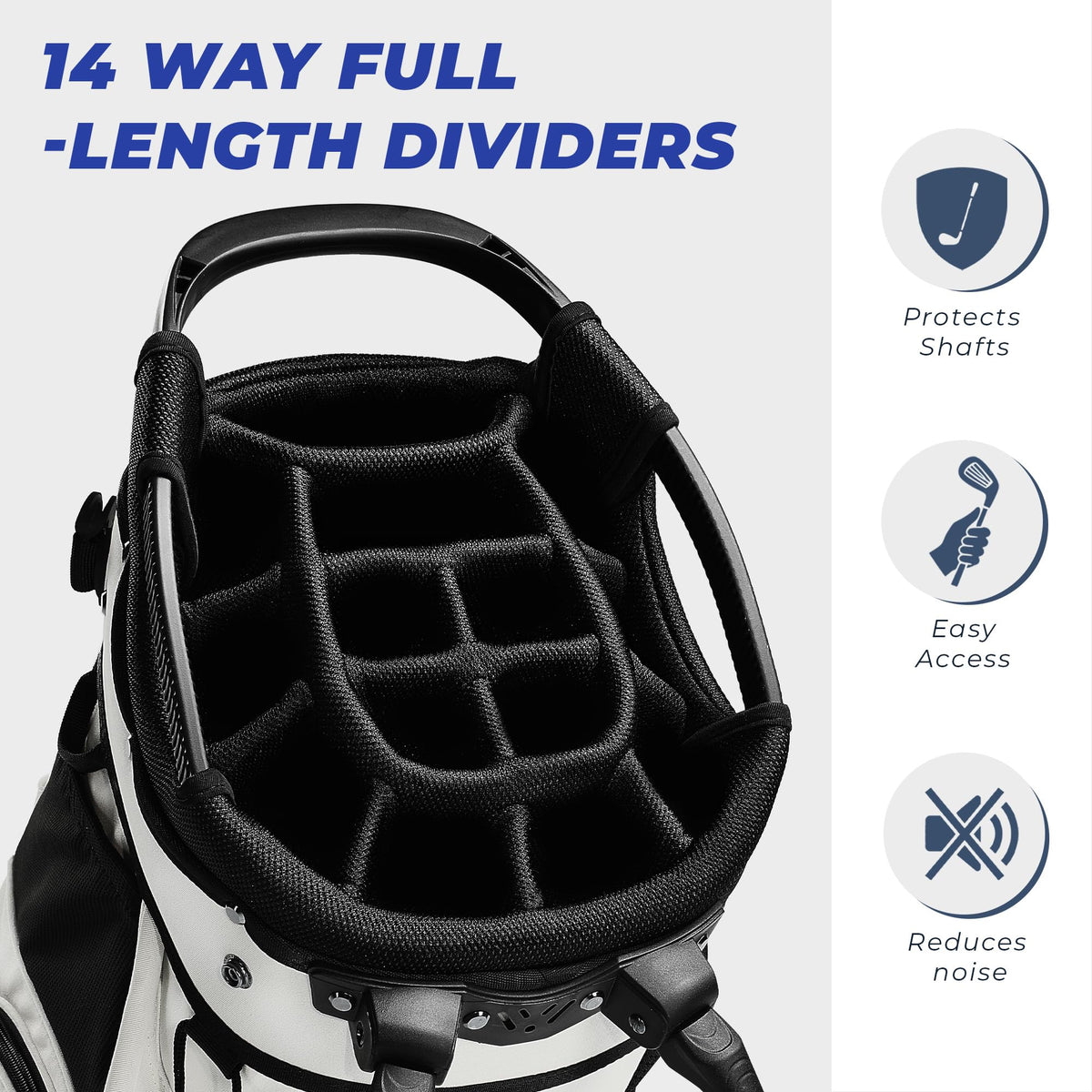Sturdum 12 pocket organization for easy access to essentials.