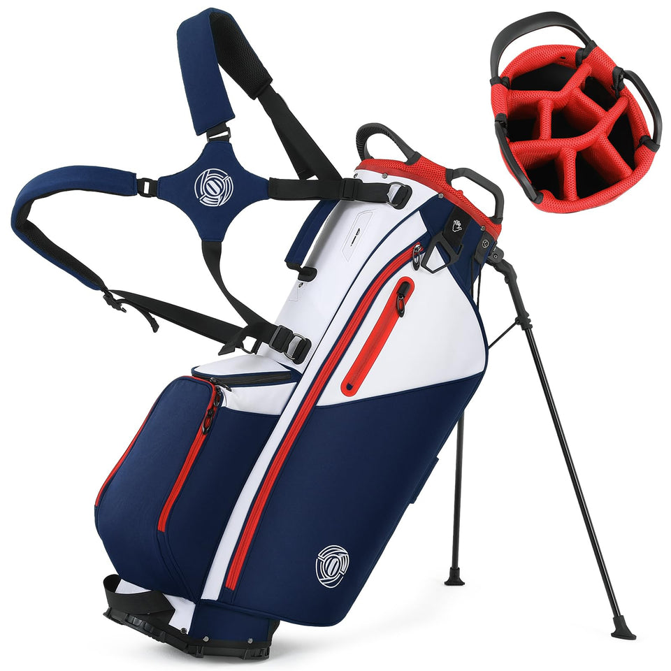 Sturdum 7 Way Golf Stand Bag front view, lightweight carry for comfortable rounds