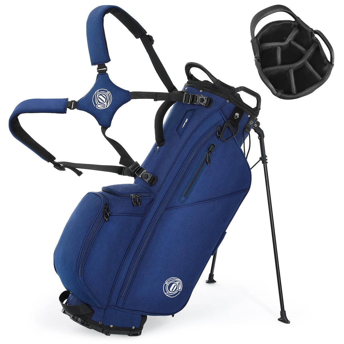 Sturdum 7 way stand bag with full length dividers for club protection and organization.