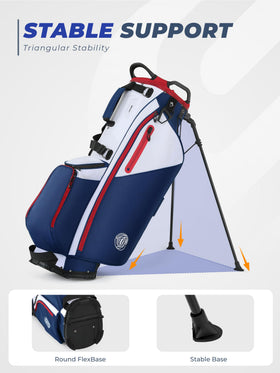 Sturdum 7 Way Golf Stand Bag stand legs, stable deployment on uneven turf