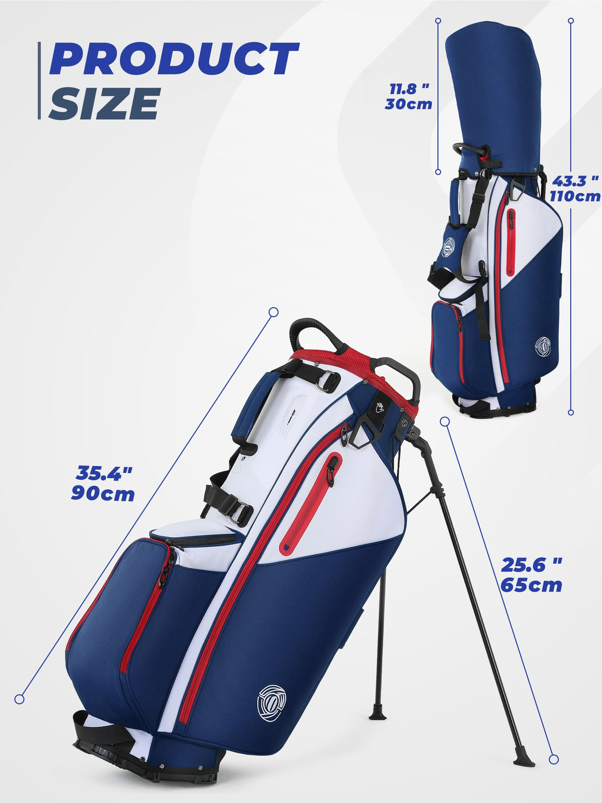 Sturdum 7 Way Golf Stand Bag weather-ready features and rain protection