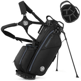 Sturdum 7-Way Stand Bag with full-length dividers keeps clubs organized on the course.