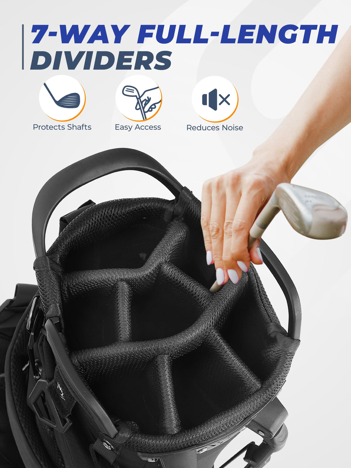 Sturdum ergonomic back panel and 3D-AirMesh for comfortable all-day carry.