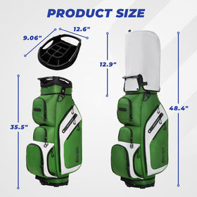 Sturdum dual waterproof pockets protect valuables during rainy rounds.